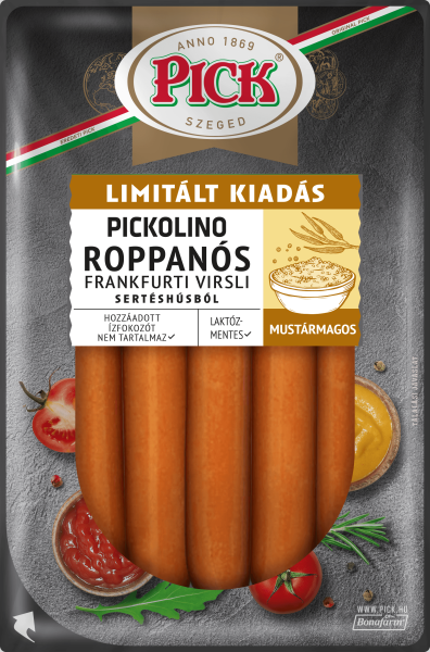 Pick Pickolino roppanós mustármagos frankfurti virsli
